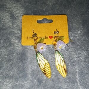 Dragonfly wings earrings